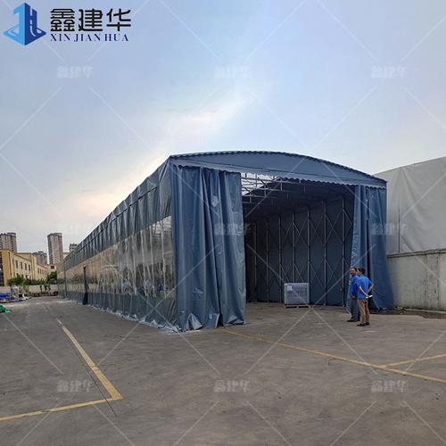 天津轨道伸缩式雨篷车展展览雨棚用途